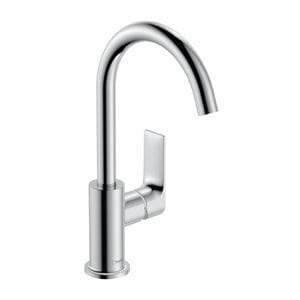 HANSGROHE REBRIS E umývadlová stojanková batéria, EcoSmart, s odtokovou súpravou, chróm