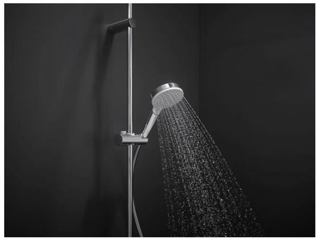 HANSGROHE CROMETTA 2JET ručná sprcha pr. 100 mm, 2 prúdy, EcoSmart, biela/chróm 26332400 Obrázek - fotka