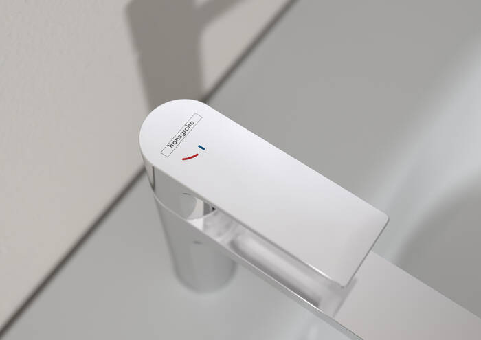 HANSGROHE REBRIS E umývadlová stojanková batéria, CoolStart, EcoSmart, chróm 72554000 Obrázek - fotka