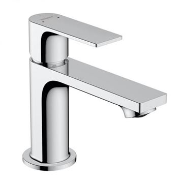 HANSGROHE REBRIS E umývadlová stojanková batéria, EcoSmart, s odtokovou súpravou, chróm