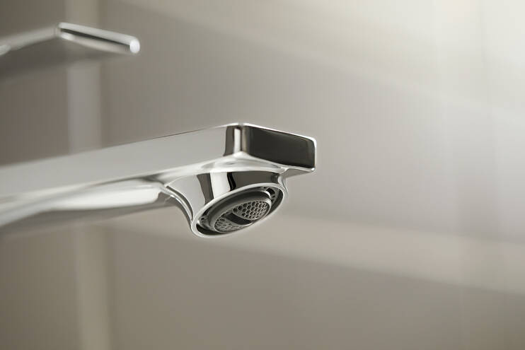 HANSGROHE REBRIS E umývadlová stojanková batéria, EcoSmart, s odtokovou súpravou, chróm 72557000 Obrázek - fotka