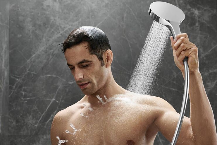HANSGROHE RAINFINITY 3JET ručná sprcha pr. 130 mm, 3 prúdy, matná čierna 26864670 Obrázek - fotka
