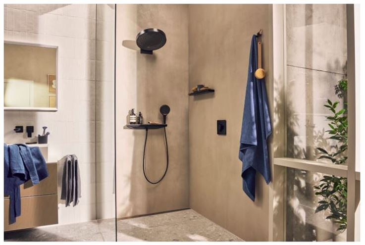 HANSGROHE RAINFINITY 3JET ručná sprcha pr. 130 mm, 3 prúdy, EcoSmart, matná čierna 26865670 Obrázek - fotka