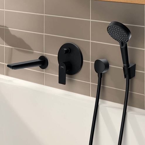 HANSGROHE REBRIS E vaňový vpust, matná čierna 72431670 Obrázek - fotka