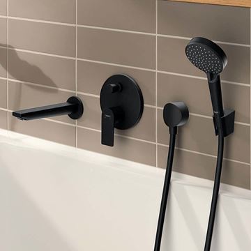 HANSGROHE REBRIS E vaňový vpust, matná čierna 72431670 Obrázek - fotka