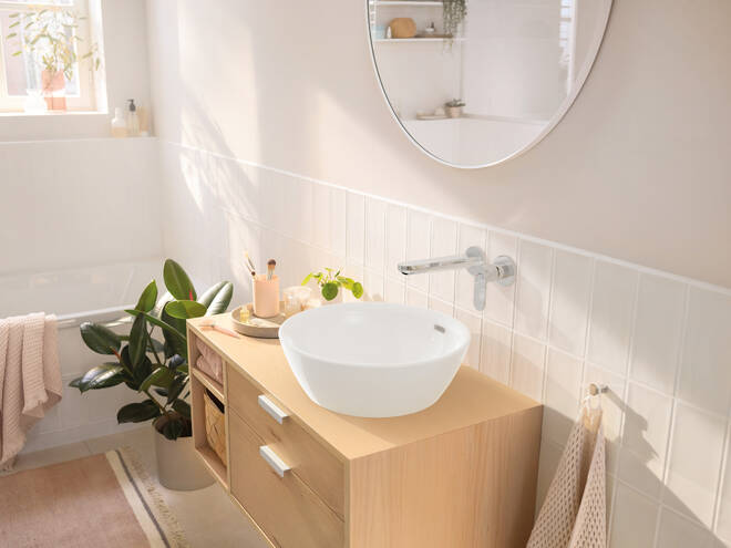 HANSGROHE REBRIS S umývadlová podomietková batéria, s odtokovou súpravou, EcoSmart, chróm 72528000 Obrázek - fotka