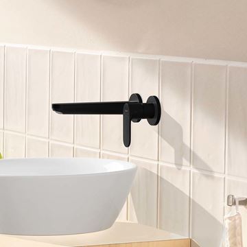 HANSGROHE REBRIS S umývadlová podomietková batéria, s odtokovou súpravou, EcoSmart, matná čierna 72528670 Obrázek - fotka