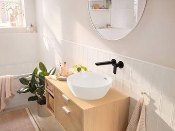 HANSGROHE REBRIS S umývadlová podomietková batéria, s odtokovou súpravou, EcoSmart, matná čierna 72528670 Obrázek - fotka