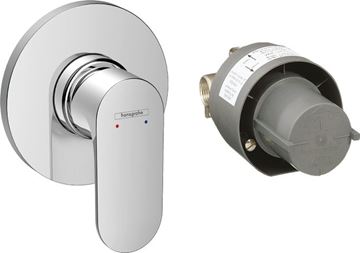 HANSGROHE REBRIS S sprchová podomietková batéria, s telesom, chróm