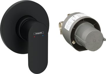 HANSGROHE REBRIS S sprchová podomietková batéria, s telesom, matná čierna