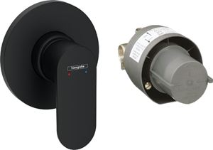 HANSGROHE REBRIS S sprchová podomietková batéria, s telesom, matná čierna