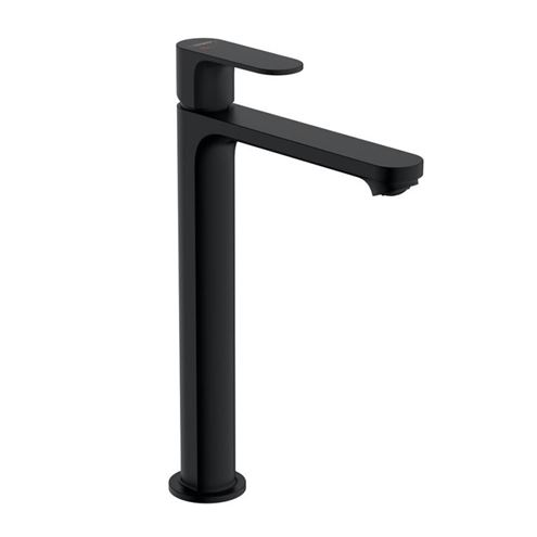 HANSGROHE REBRIS S umývadlová stojanková batéria, CoolStart, EcoSmart, s odtokovou súpravou, matná čierna 72580670 Obrázek - Hlavní obrázek