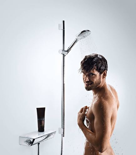 HANSGROHE RAINDANCE SELECT E 120 3JET sprchová súprava 4-dielna, ručná sprcha 120x120 mm, 3 prúdy, tyč, hadica, mydelnička, chróm 26621000 Obrázek - fotka