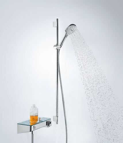 HANSGROHE RAINDANCE SELECT E 120 3JET sprchová súprava 4-dielna, ručná sprcha 120x120 mm, 3 prúdy, tyč, hadica, mydelnička, chróm 26621000 Obrázek - fotka