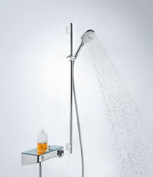 HANSGROHE RAINDANCE SELECT E 120 3JET sprchová súprava 4-dielna, ručná sprcha 120x120 mm, 3 prúdy, tyč, hadica, mydelnička, chróm 26621000 Obrázek - fotka