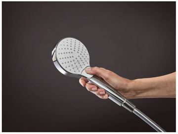 HANSGROHE CROMA SELECT S VARIO 3JET sprchová súprava 3-dielna, ručná sprcha pr. 110 mm, 3 prúdy, tyč, hadica, biela/chróm 26572400 Obrázek - fotka