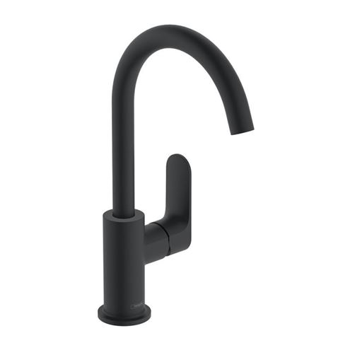 HANSGROHE REBRIS S umývadlová stojanková batéria, EcoSmart, s odtokovou súpravou, matná čierna 72536670 Obrázek - Hlavní obrázek