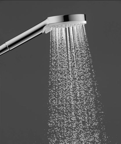 HANSGROHE CROMETTA VARIO 2JET sprchová súprava 4-dielna, ručná sprcha pr. 100 mm, 2 prúdy, tyč, hadica, mydelnička, biela/chróm 26553400 Obrázek - fotka