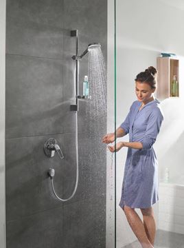 HANSGROHE CROMETTA VARIO 2JET sprchová súprava 4-dielna, ručná sprcha pr. 100 mm, 2 prúdy, tyč, hadica, mydelnička, biela/chróm 26553400 Obrázek - fotka