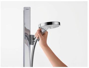 HANSGROHE RAINDANCE SELECT E 120 3JET sprchová súprava 4-dielna, ručná sprcha pr. 125 mm, 3 prúdy, tyč, hadica, polička, chróm 27648000 Obrázek - fotka