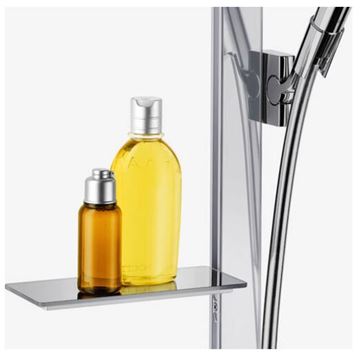 HANSGROHE RAINDANCE SELECT E 120 3JET sprchová súprava 4-dielna, ručná sprcha pr. 125 mm, 3 prúdy, tyč, hadica, polička, chróm 27648000 Obrázek - fotka
