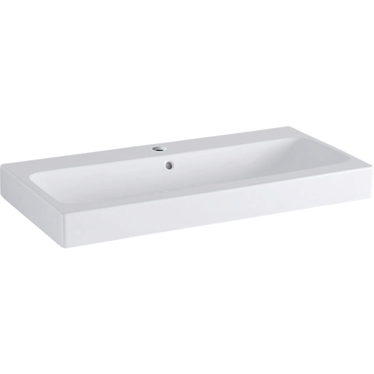 GEBERIT ICON umývadlo 90 cm, s otvorom pre batériu a prepadom