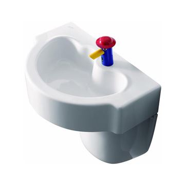 GEBERIT BAMBINI umývadlo 60 cm, s otvorom pre batériu, bez prepadu 326060000 Obrázek - fotka