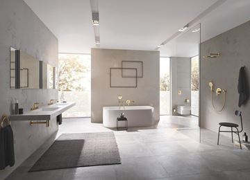 GROHE ESSENTIALS držiak toaletného papiera, s krytom, brúsený cool sunrise 40367GN1 Obrázek - fotka