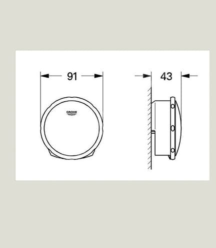 GROHE TALENTOFILL sada krytiek pre napúšťaciu a odtokovú súpravu, kartáčovaný cool sunrise 19952GN0 Technický nákres