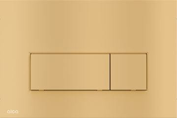 ALCA THIN M57 ovládacie tlačidlo pre dve splachovania, plast, matný gold
