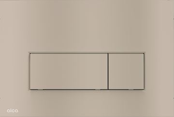 ALCA THIN M57 ovládacie tlačidlo pre dve splachovania, plast, matný nikel