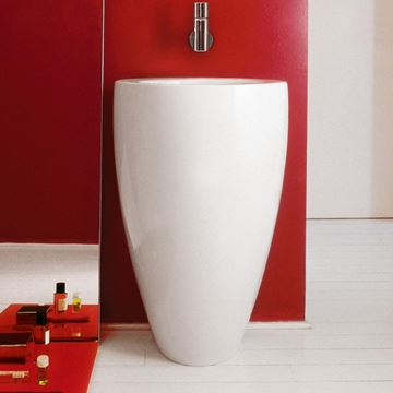 LAUFEN ILBAGNOALESSI ONE umývadlo na podlahu 52 cm, skrytý prepad, LCC H8119714001091 Obrázek - fotka