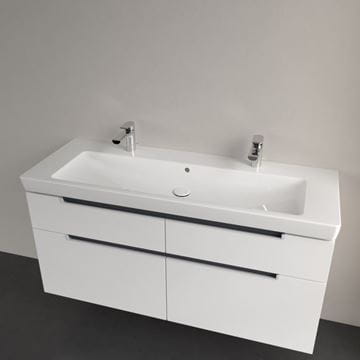 VILLEROY & BOCH SUBWAY 2.0 umývadlo 130 cm, s 2 otvormi pre batérie a prepadom 7176D201 Obrázek - fotka
