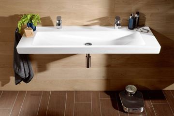 VILLEROY & BOCH SUBWAY 2.0 umývadlo 130 cm, s 2 otvormi pre batérie a prepadom 7176D201 Obrázek - fotka