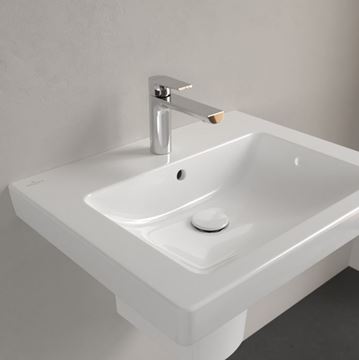 VILLEROY & BOCH SUBWAY 2.0 umývadlo 60 cm, s otvorom pre batériu a prepadom, alpská biela 71136001 Obrázek - fotka