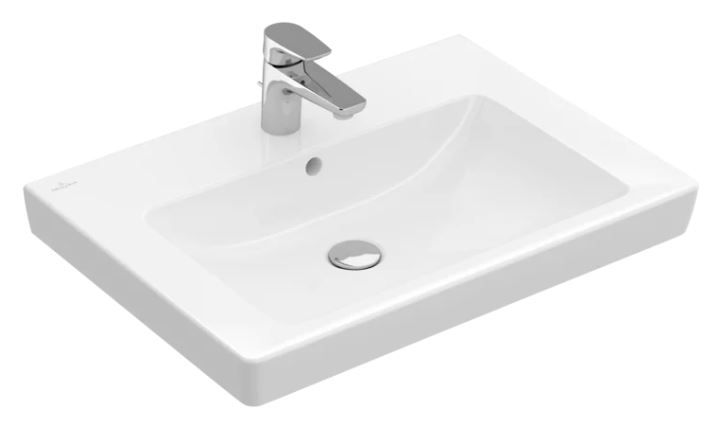 VILLEROY & BOCH SUBWAY 2.0 umývadlo 65 cm, s otvorom pre batériu a prepadom, alpská biela 7113FA01 Obrázek - fotka