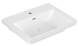 VILLEROY & BOCH SUBWAY 3.0 umývadlo 60 cm, s otvorom pre batériu a prepadom, brúsené, alpská biela
