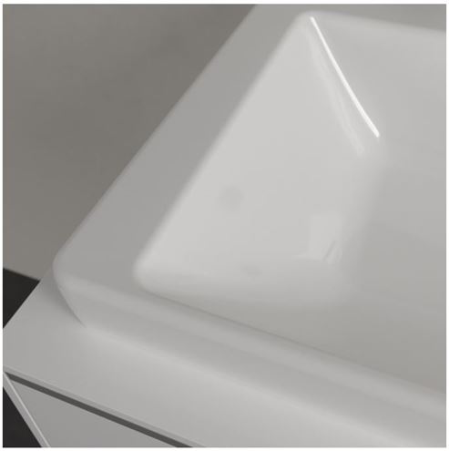 VILLEROY & BOCH SUBWAY 3.0 umývadlo 60 cm, s otvorom pre batériu a prepadom, brúsené, alpská biela 4A706G01 Obrázek - fotka
