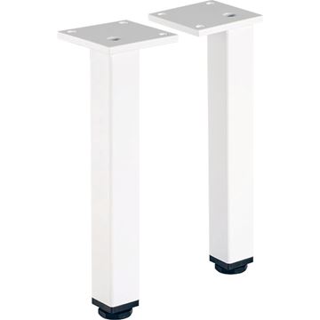 GEBERIT SELNOVA SQUARE nohy k nábytku, 1 pár, biela