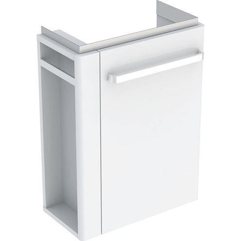 GEBERIT SELNOVA COMPACT skrinka pod umývadlo 44,8x25,2x60,4 cm, 1 dvierka, pánty vpravo, matná biela/lesklá biela 501.496.00.1 Obrázek - Hlavní obrázek