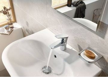 KLUDI PURE&SOLID umývadlová stojanková batéria, s odtokovou súpravou, chróm 343880575WR4 Obrázek - fotka