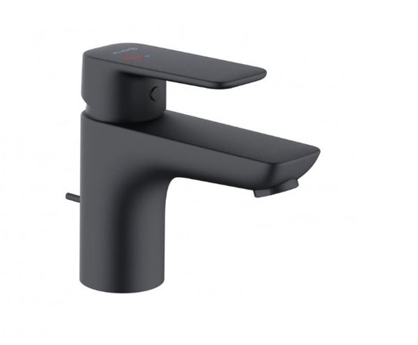 KLUDI PURE&STYLE umývadlová stojanková batéria, s odtokovou súpravou, matná čierna 403883975 Obrázek - Hlavní obrázek