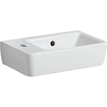 GEBERIT SELNOVA COMPACT umývadielko 40 cm, s otvorom pre batériu vľavo a prepadom