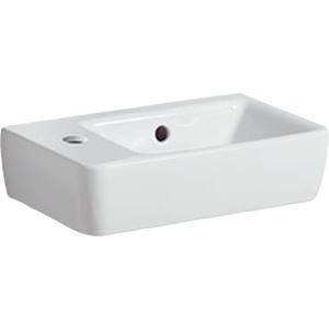 GEBERIT SELNOVA COMPACT umývadielko 40 cm, s otvorom pre batériu vľavo a prepadom