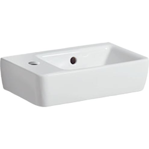 GEBERIT SELNOVA COMPACT umývadielko 40 cm, s otvorom pre batériu vľavo a prepadom 501.518.00.7 Obrázek - Hlavní obrázek