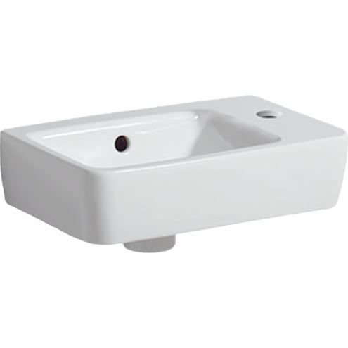 GEBERIT SELNOVA COMPACT umývadielko 40 cm, s otvorom pre batériu vpravo a prepadom 501.517.00.7 Obrázek - Hlavní obrázek
