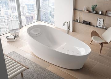 TOTO FLOTATION TUB voľne stojaca vaňa 220x105 cm, hydromasážna, LED osvetlenie, kompozit PJYD2200PWEE#GW Obrázek - fotka
