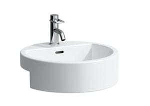 LAUFEN LIVING umývadlo 46 cm, s otvorom pre batériu a prepadom