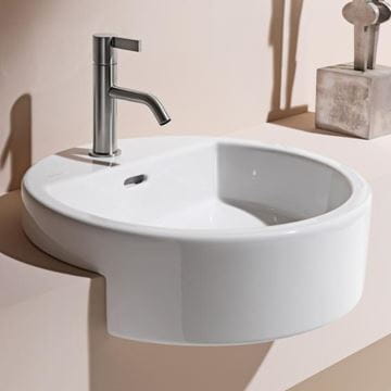 LAUFEN LIVING umývadlo 46 cm, s otvorom pre batériu a prepadom H8134310001041 Obrázek - fotka