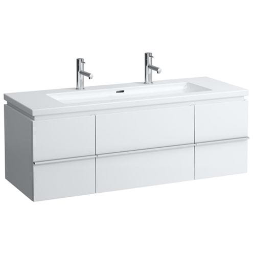 LAUFEN LIVING SQUARE umývadlo 130 cm, s 2 otvormi pre batérie a prepadom H8164360001071 Obrázek - fotka